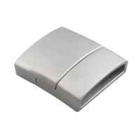 Stainless Steel Magnetska kopča, 304 nehrđajućeg čelika, možete DIY, izvorna boja, 23.50x21mm, Rupa:Približno 18.5x4mm, 10računala/Lot, Prodano By Lot