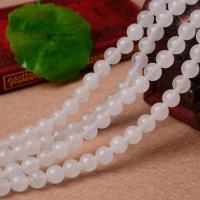 Natural Chalcedony Bead White Chalcedony Round polished DIY Sold By Strand