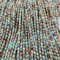 Grânulos de gemstone jóias, Shoushan Stone, Balde, polido, DIY, cores misturadas, 4x6mm, vendido para Aprox 38 cm Strand