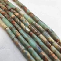 Perles bijoux en pierres gemmes, Shoushan Stone, pilier, poli, DIY, couleurs mélangées, 4x13mm, Vendu par Environ 38 cm brin