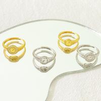 Couple Finger Rings Brass plated fashion jewelry & for woman nickel lead & cadmium free inner diameter 17mm Sold By PC