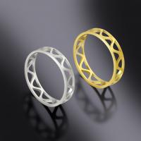 Ring Finger ze stali nierdzewnej, Stal nierdzewna 304, biżuteria moda & dla obu płci & różnej wielkości do wyboru, dostępnych więcej kolorów, ring thickness 1mm,ring width 5.3mm, sprzedane przez PC
