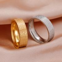 Vinger Ring in edelstaal, 304 roestvrij staal, mode sieraden & uniseks & verschillende grootte voor keus, meer kleuren voor de keuze, ring width 5.8mm, Verkocht door PC