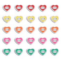 Tibetan Style Evil Eye Beads, Heart, plated, DIY & enamel, more colors for choice, nickel, lead & cadmium free, 10x9mm, Hole:Approx 1mm, 2PCs/Bag, Sold By Bag