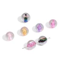 Plated Acrylic Beads, Round, DIY & different size for choice, more colors for choice, 10PCs/Bag, Sold By Bag
