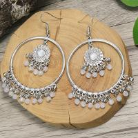 Zinc Alloy Drop Earrings with Acrylic plated fashion jewelry & Bohemian style & for woman nickel lead & cadmium free Sold By Pair