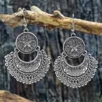 Zinc Alloy Drop Earrings plated fashion jewelry & Bohemian style & for woman nickel lead & cadmium free Sold By Pair