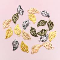 Tibetan Style Leaf Pendants, multifunctional & DIY, mixed colors, nickel, lead & cadmium free, Pendant size:10u00d717mm, Approx 10Bags/Lot, Sold By Lot