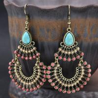 Tibetan Style Drop Earrings, fashion jewelry & for woman, more colors for choice, nickel, lead & cadmium free, Sold By Pair