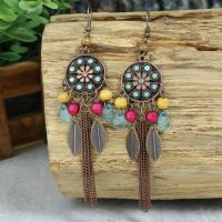 Tibetan Style Drop Earrings, fashion jewelry & different styles for choice & for woman, nickel, lead & cadmium free, Sold By Pair