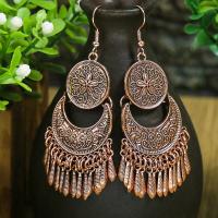 Tibetan Style Drop Earrings, fashion jewelry & for woman, more colors for choice, nickel, lead & cadmium free, Sold By Pair