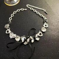 Mode-Halskette, Titanstahl, mit Verlängerungskettchen von 5cm, Modeschmuck & für Frau, originale Farbe, Länge:ca. 38 cm, verkauft von PC