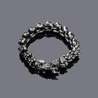 Pulseira de aço titânio, Partículas de aço, joias de moda & para o homem, comprimento Aprox 8.66 inchaltura, vendido por PC