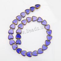 Fashion Glass Beads Heart DIY 10mm Approx Sold By Strand