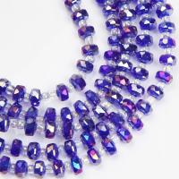 Perles en verre de mode, DIY & facettes, plus de couleurs à choisir, 5.60x3.70mm, Environ 100PC/brin, Vendu par brin