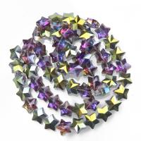 Fashion Glass Beads, Star, DIY, more colors for choice, 13.50mm, 10PCs/Bag, Sold By Bag
