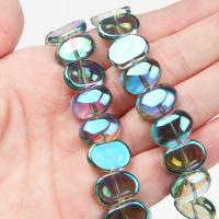 Fashion Glass Beads, Bean, DIY, more colors for choice, 11x16mm, 5PCs/Bag, Sold By Bag