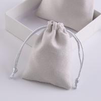 Jewelry Pouches Bags, Cloth, multifunctional & different size for choice, grey, Sold By PC