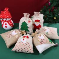Sac cadeau cadeau de Noël, tissu, Anti-poussière & Conception de Noël & styles différents pour le choix, plus de couleurs à choisir, 300x400mm, Vendu par PC