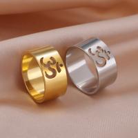 Edelstahl Ringe, 304 Edelstahl, plattiert, Modeschmuck & unisex & verschiedene Größen vorhanden, keine, frei von Nickel, Blei & Kadmium, width:9.8mm, verkauft von PC