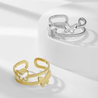 Edelstahl Ringe, 304 Edelstahl, plattiert, Doppelschicht & Modeschmuck & unisex, keine, frei von Nickel, Blei & Kadmium, width:10.7mm,thickness:1mm, verkauft von PC