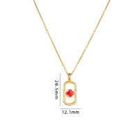 Cubic Zircon Micro Pave Brass Necklace, with 304 Stainless Steel, with 5CM extender chain, plated, different styles for choice & micro pave cubic zirconia & for woman & enamel, more colors for choice, Length:Approx 40 cm, Sold By PC