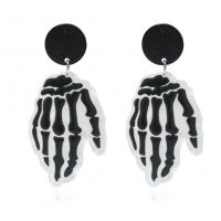 Resin Drop Earring Hand Halloween Jewelry Gift & for woman Sold By Pair