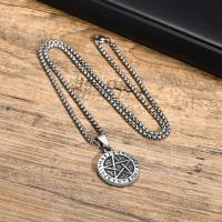 Stainless Steel Jewelry Necklace 304 Stainless Steel Round polished fashion jewelry & for man original color Length Approx 23.62 Inch Sold By PC