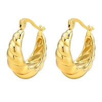 Acier inoxydable Levier Retour Earring, Acier inoxydable 304, bijoux de mode & pour femme, doré, 21.30x22.30mm, Vendu par paire