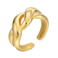 Пальцевидное Кольцо Титановой Стали, титан, ювелирные изделия моды & разный размер для выбора & Женский, Золотой, ring width 9.8mm, продается PC