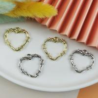 Tibetan Style Heart Pendants, plated, DIY, more colors for choice, 24x24mm, Sold By PC