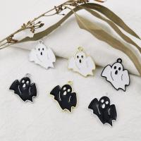 Fashion Halloween Pendant Zinc Alloy Ghost plated DIY & enamel Sold By PC