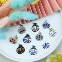 Fashion Halloween Pendant, Tibetan Style, Pumpkin, plated, Halloween Design & DIY & enamel, more colors for choice, 20x23mm, Sold By PC