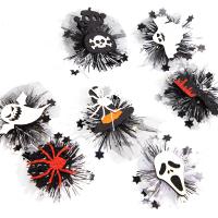 New Hot Halloween Jewelry and Decor, Iron, with Caddice & Gauze, half handmade, Halloween Design & different designs for choice, nickel, lead & cadmium free, Sold By PC