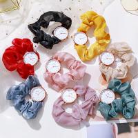 Women Wrist Watch, Cloth, with Glass & Tibetan Style, waterproofless & Chinese movement & for woman, more colors for choice, Dial diameter:37mm,thickness:8mm, Sold By PC