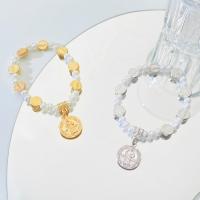 Bracelets Acrylique, avec perle de plastique, fait à la main, bijoux de mode & pour femme, plus de couleurs à choisir, protéger l'environnement, sans nickel, plomb et cadmium, Vendu par PC