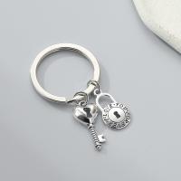 Tibetan Style Key Clasp, fashion jewelry & different styles for choice, nickel, lead & cadmium free, Key ring size:30mm, Sold By PC