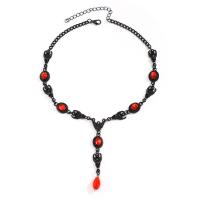 Zinc Alloy Bracelet and Necklace with Glass painted gothic style & Halloween Jewelry Gift & for woman Sold By PC