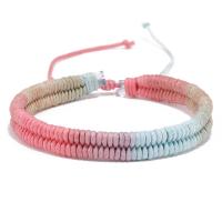 Moda crear pulseras de cordón de cera, hecho a mano, Ajustable & Joyería & unisexo, más colores para la opción, longitud:aproximado 26 cm, Vendido por UD