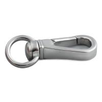 Stainless Steel Key Clasp, 304 Stainless Steel, DIY, original color, 32x12.50mm, Hole:Approx 9x5mm, 10PCs/Lot, Sold By Lot