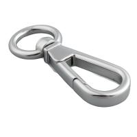 Stainless Steel Key Clasp, 304 Stainless Steel, DIY, original color, 50x18.50mm, Hole:Approx 13.5x10mm, 10PCs/Lot, Sold By Lot