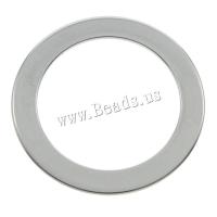 Stainless Steel Connector, 304 Stainless Steel, Round, DIY, silver color, 25x1mm, Approx 100PCs/Bag, Sold By Bag