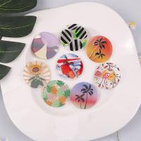 Resin Pendant Round stoving varnish embossed & DIY Sold By PC
