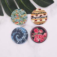 Acrylic Pendants, Round, DIY & different designs for choice, more colors for choice, 38x38mm, Sold By PC