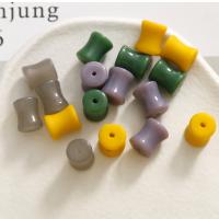 Fashion Glass Beads, Column, anoint, DIY, more colors for choice, 10x12mm, Sold By PC