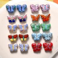 Porcelæn smykker perler, Butterfly, du kan DIY & forskellig størrelse for valg, flere farver til valg, Solgt af PC