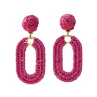 Zinc Alloy Drop Earrings with Rafidah Grass plated fashion jewelry nickel lead & cadmium free Sold By Pair
