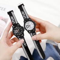 Unisex Wrist Watch, Silicone, with Glass & Tibetan Style, waterproofless & Chinese movement, Dial diameter:38mm,thickness:8mm, Sold By PC