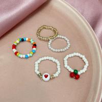 Finger Ring Jewelry Seedbead 5 pieces & fashion jewelry & for woman nickel lead & cadmium free Sold By Set