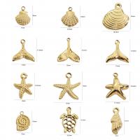 Stainless Steel Pendants, 304 Stainless Steel, plated, DIY & different styles for choice, golden, Sold By PC